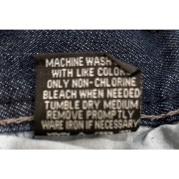 MBX Straight Leg Dark Wash Dungaree Denim Blue Jeans 32 x 31 - Picture 8 of 9